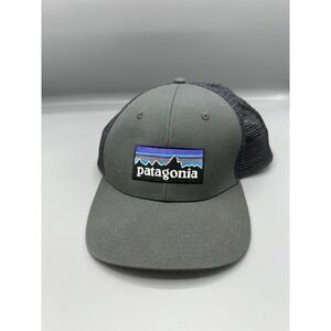 Patagonia P6 LoPro Snapback Trucker Hat Gray Mesh Back Six Panel NetPlus One Sz